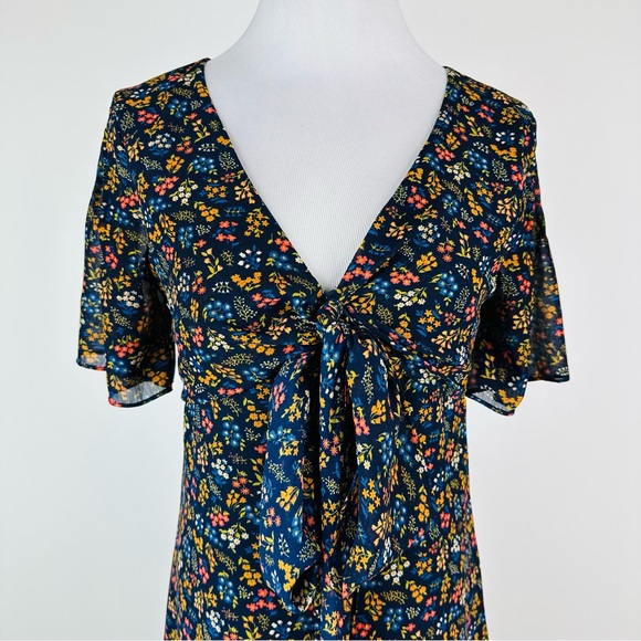 Madewell Crossfront Mini Dress in Garden Party Size 2 - Picture 3 of 14